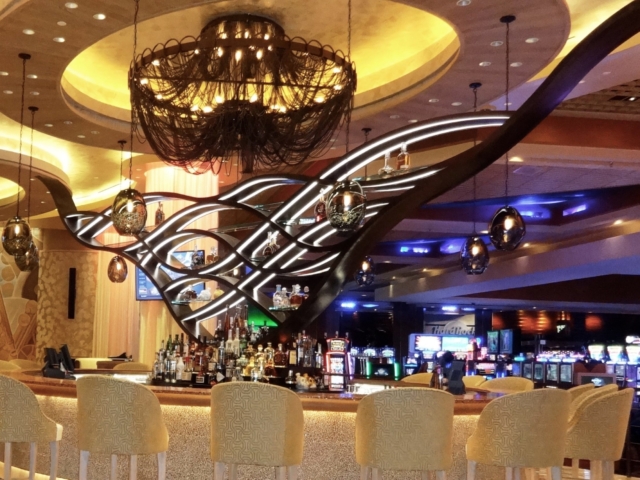Ornamental Steel Backbar fabricated by Duwe Metal Products